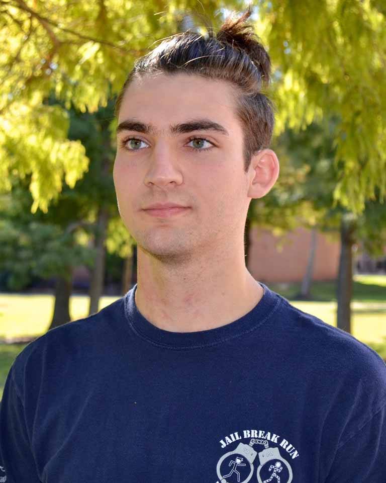 Garrett Barton on Lee College campus