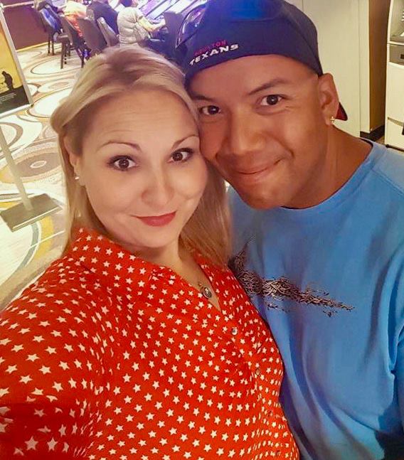 Sarah Graham with her husband
