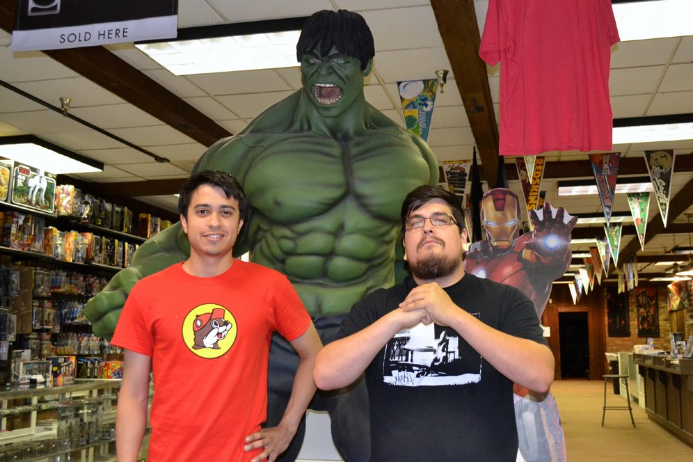 Two guys in comic shop