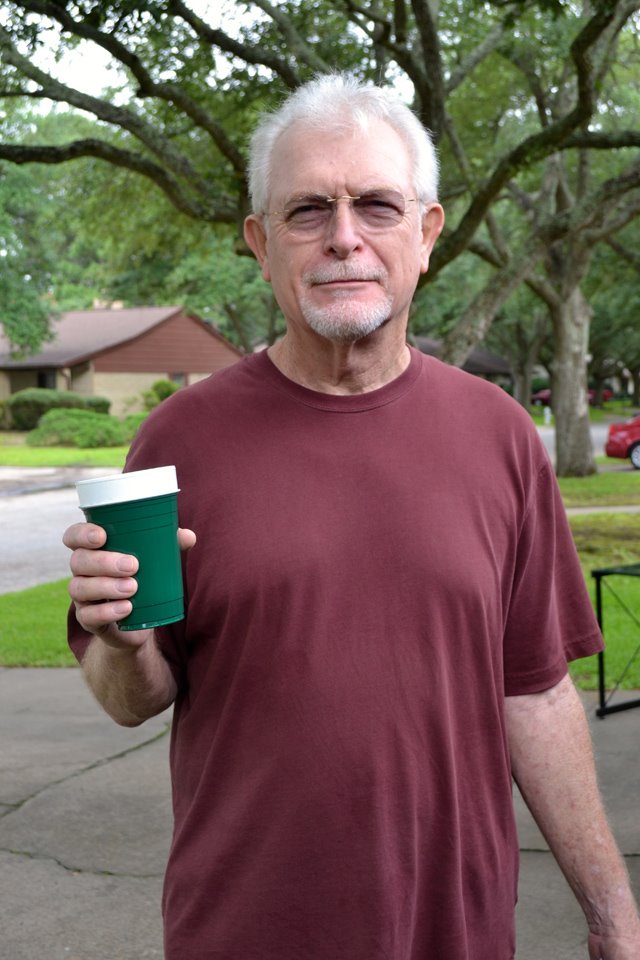Vietnam vet at garage sale