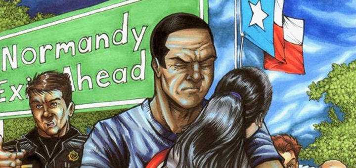 Hurricane Harvey comic book cover