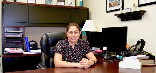 Ahime Ornelas in office at school