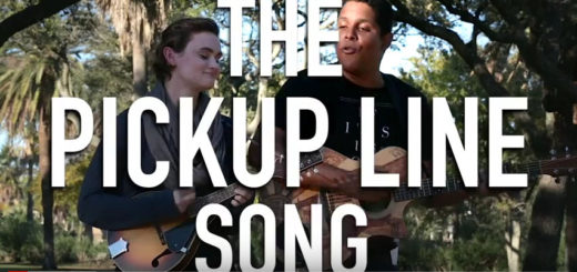 Brandon Williams and Emma Bordelon perform The Pickup Line Song on music video