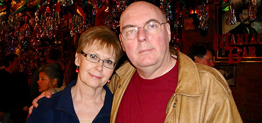Keith Dick with his wife, Sheryl Dick