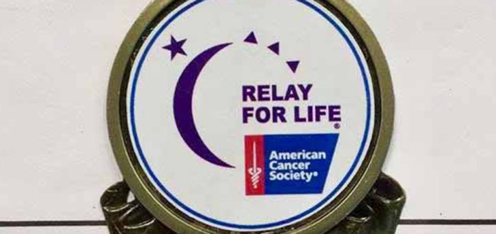 Bob Botto's Relay for Life first place medal