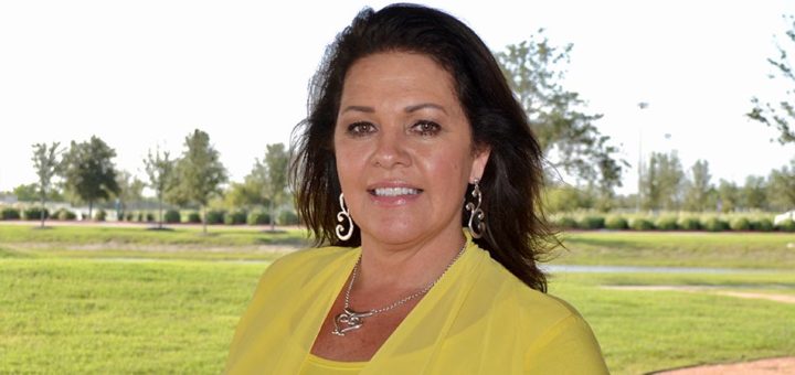 Cindy Rios stands outdoors