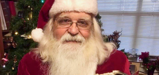 George Jones dressed up as Santa Claus