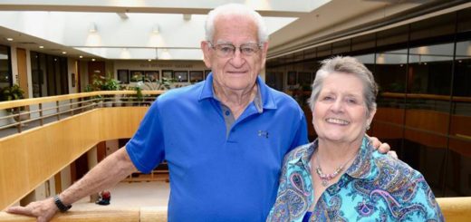 Karen and James Coffey standing together