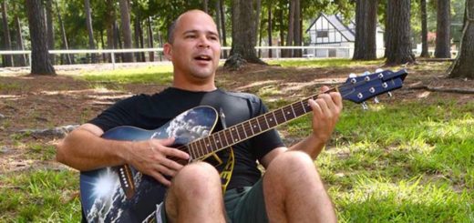Robert Ortiz playing guitar
