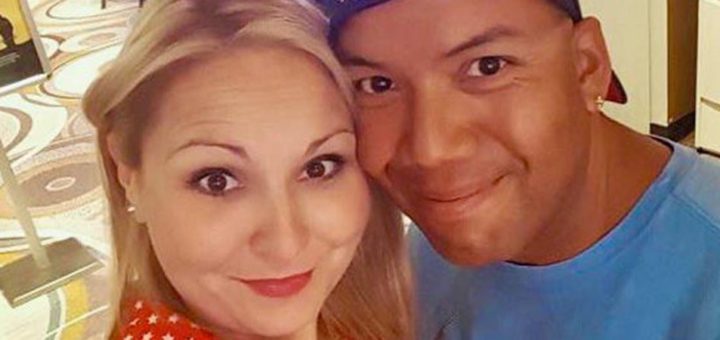 Sarah Graham with her husband