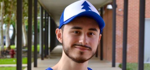 Adam Naiser stands at Lee College