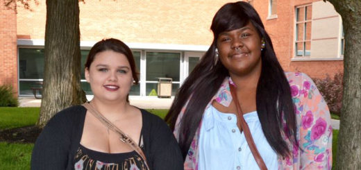 Brittanie Caul and K.T. Adams at Lee College