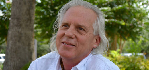 David Hainline on Lee College campus