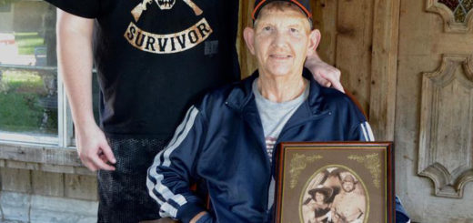 Jerry Young with his son