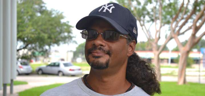 Kurt Grevenberg stands outside of library