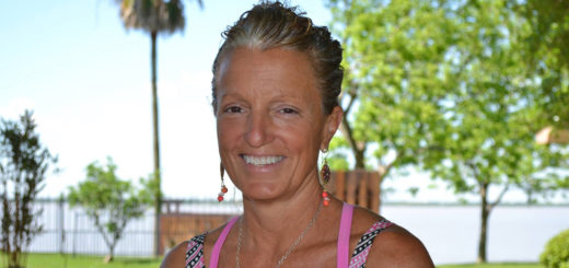 Lisa Capece-Little in her driveway