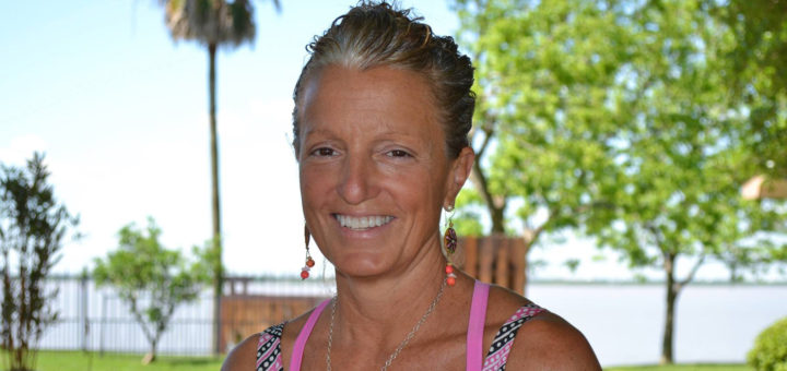 Lisa Capece-Little in her driveway