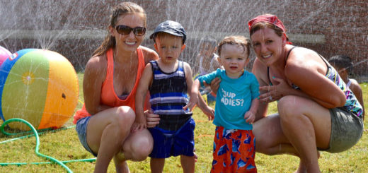 Megan Bienlien and Patrice Foster with their sons