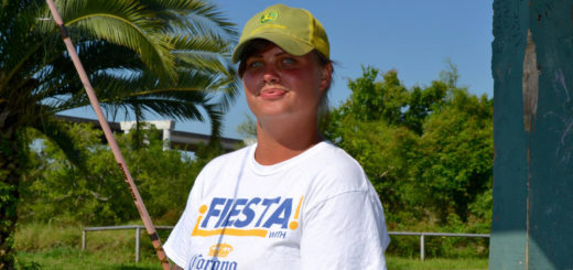 Megan Marksberry is fishing