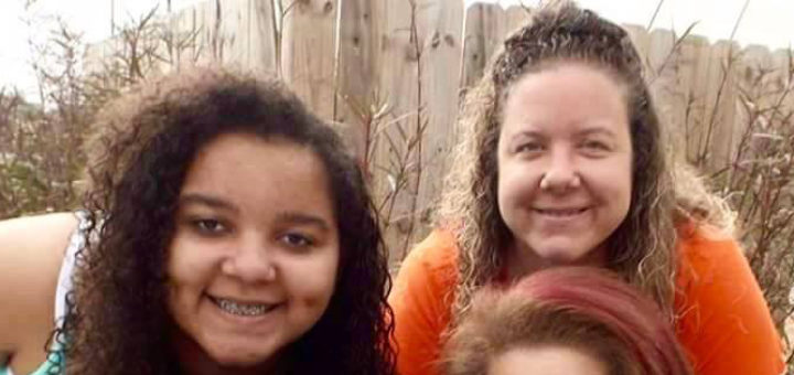 Penny Glass and her daughters