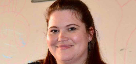 Shona Saunders sits in her garage