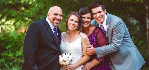 Teresa Rising at the wedding of her daughter