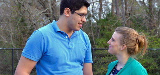 Adrianna and David Cripps at the dog park