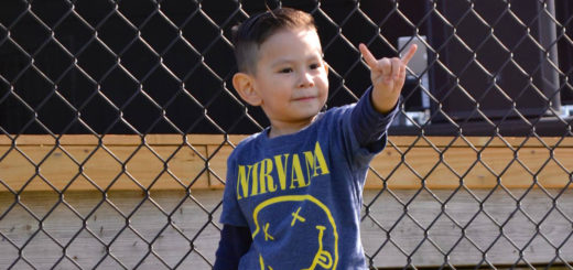Cecilia Garcia's son wears a Nirvana shirt