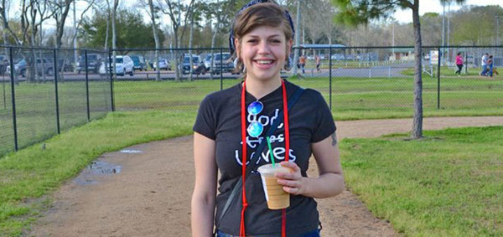 Cotie Klenk at dog park