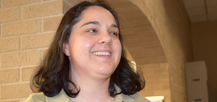 Crystal Keeler at the library