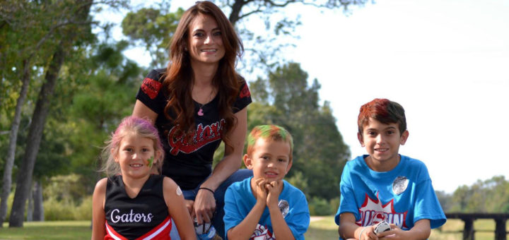 Emma Boullion and her three children