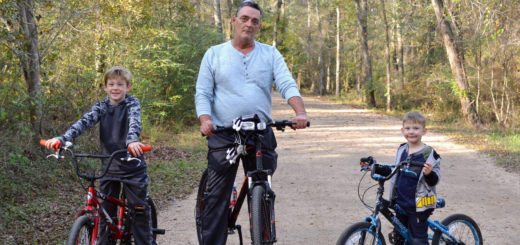 Eric Bush rides bikes with his grandsons