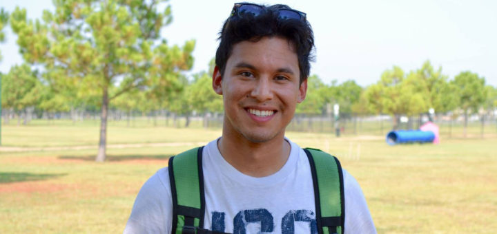 Ezequiel Buenas at the dog park