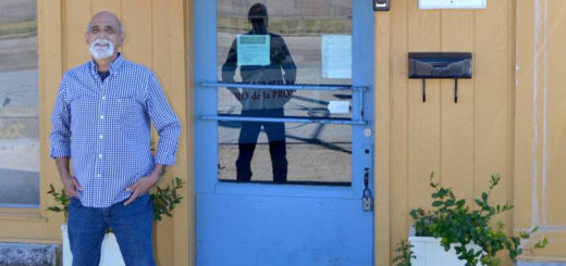 Fred Aguilar stands in front of Promise Center