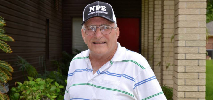 Gary Bruns at garage sale