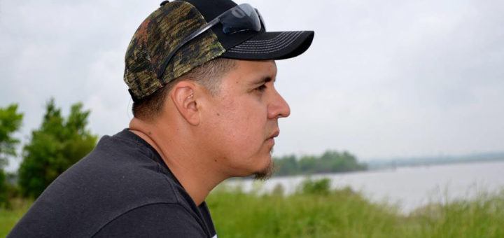 Gilbert looking out at the water