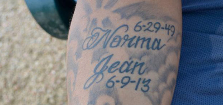 Tattoo about his grandma