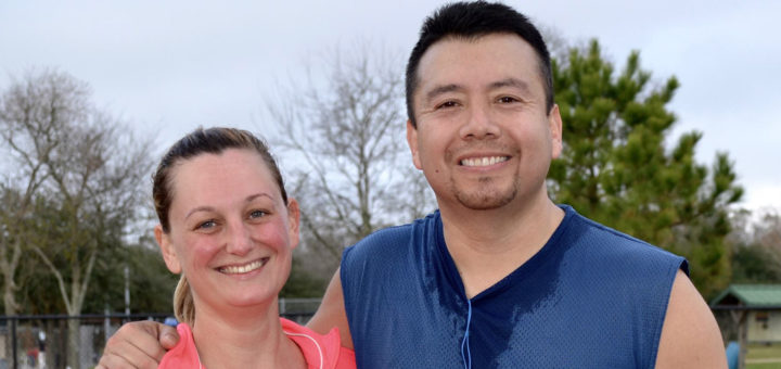 Heather and Robert Betancourth at the park