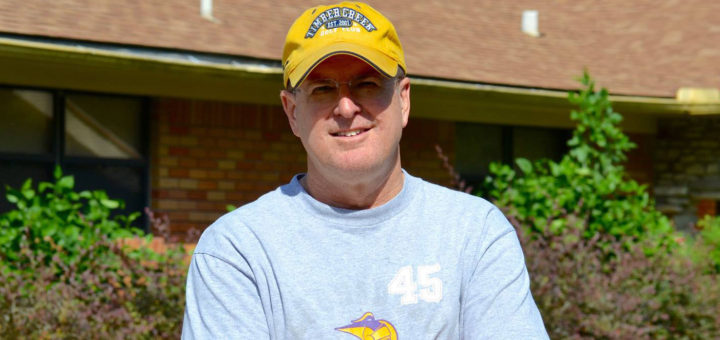 Jack Hall wearing baseball cap