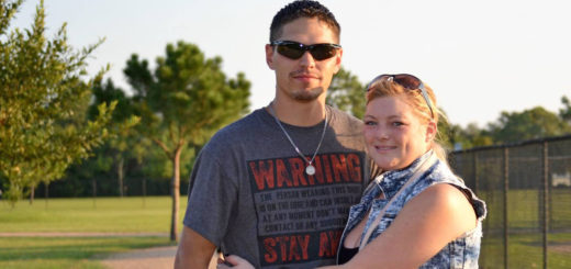 James and Jenn at dog park
