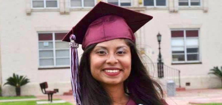 Jazmin Garcia at high school graduation