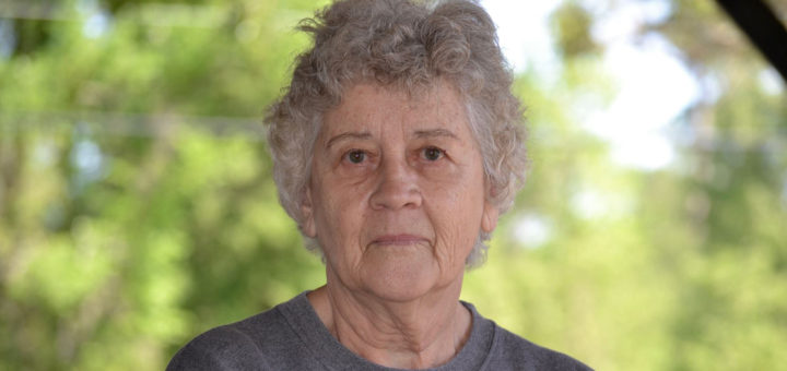 Judith Shinn at garage sale