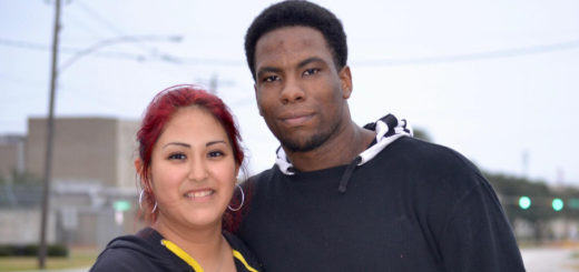 Kassandra Aceves and Weaver Frederick walking