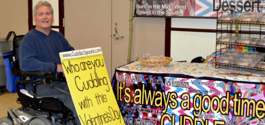 Ken Vantroba in his wheelchair