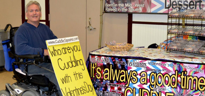 Ken Vantroba in his wheelchair