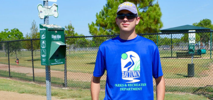 Kyle Graham at dog park