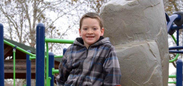 Brothers Landon and Ayden Curry at the playground