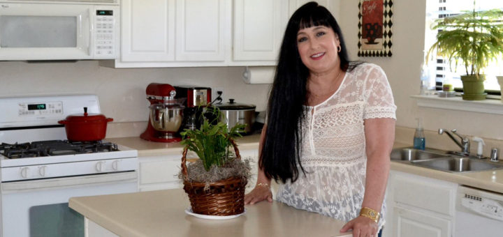 Laura Rupp in her kitchen