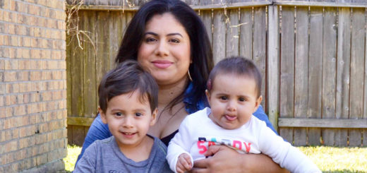 Lydia Rosales-Vegan holds her two sons