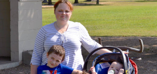 Madeline Nash with her children